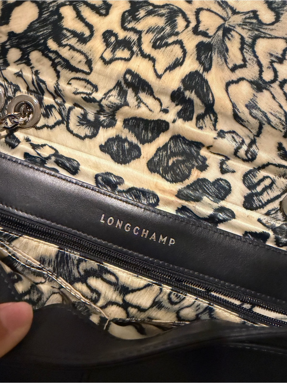 Longchamp Amazone Leather Crossbody Bag - Picture 10 of 13